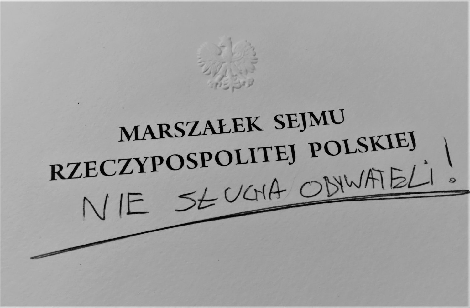 Korespondencja z Kancelarii Sejmu nie pozostawia wątpliwości - Wolne Konopie nie są tam mile widziane!