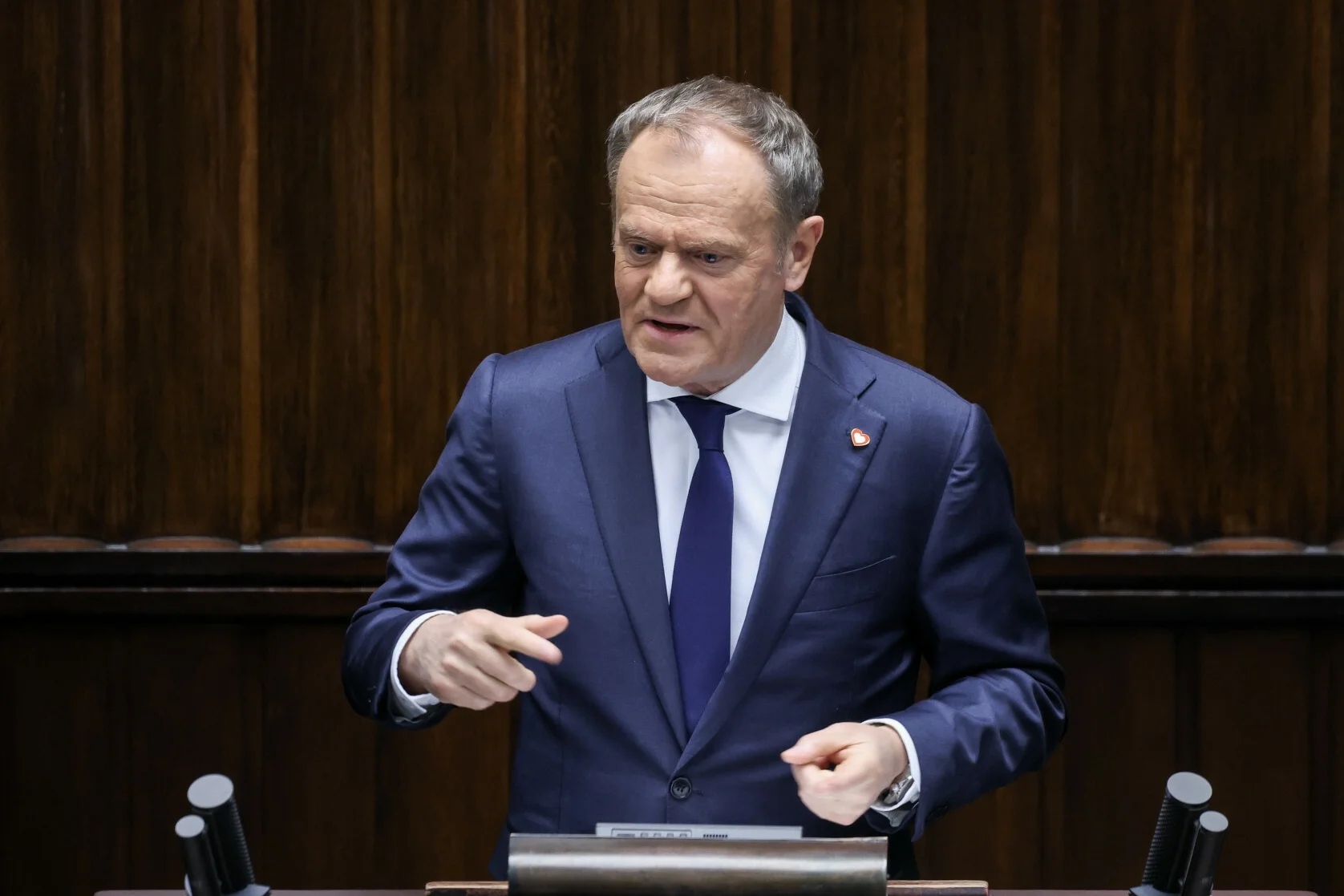 Donald Tusk nagle pojawił się na mównicy w Sejmie. O tym mówił