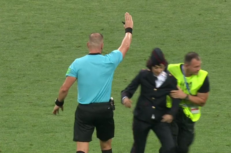 Co stało się na stadionie Łużniki w Moskwie podczas finałowego meczu MŚ Francja-Chorwacja?