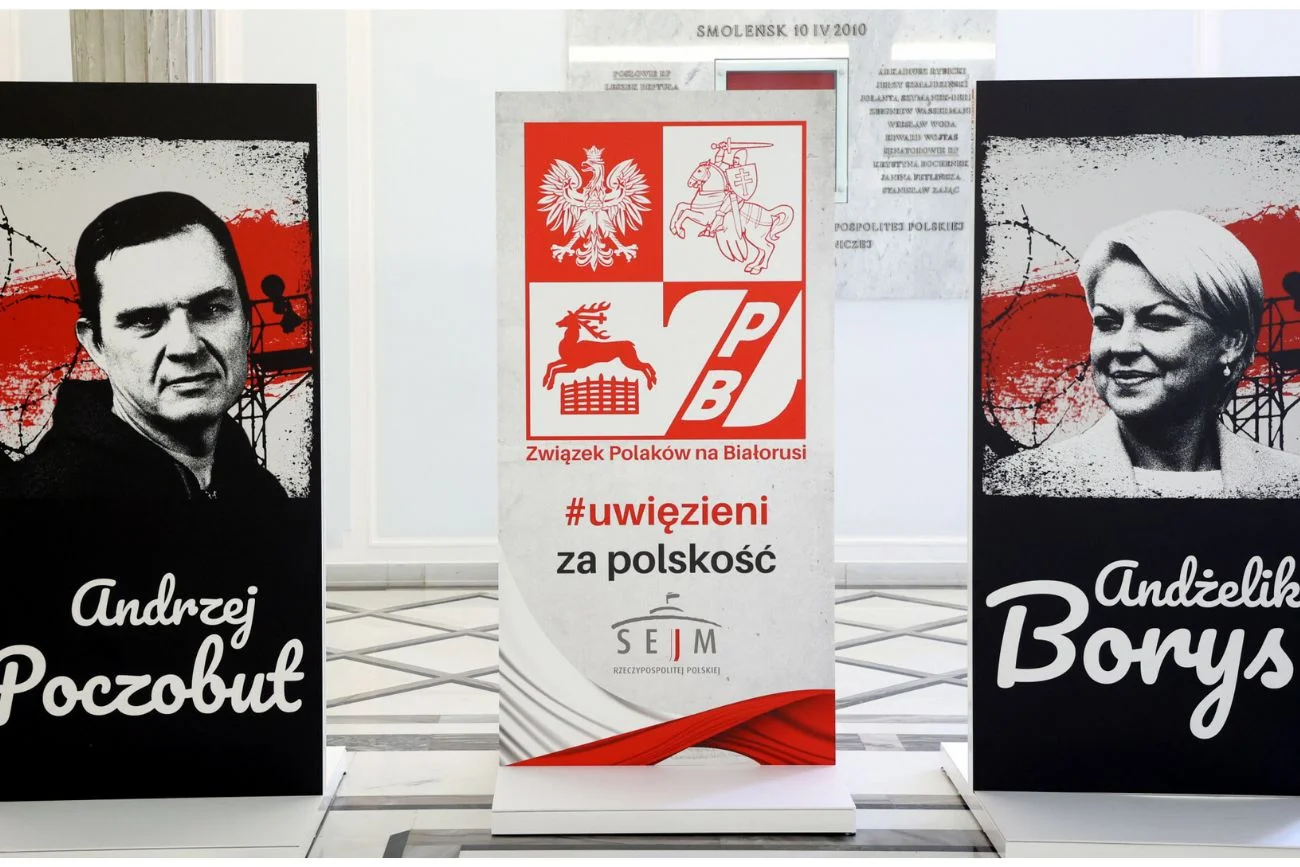 Wystawa "Uwiezieni za Polskość"w rocznice aresztowania Andżeliki Borys oraz Andrzeja Poczobuta.