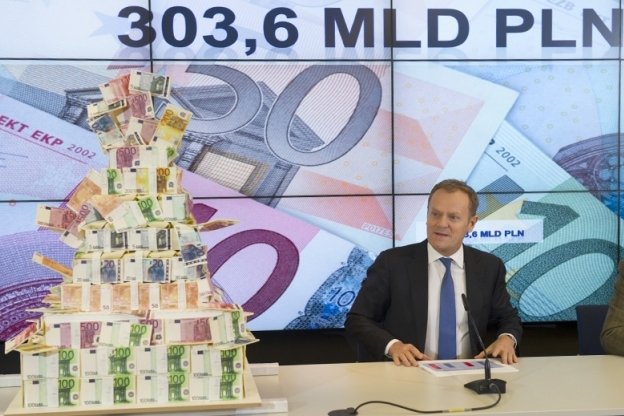 Donald Tusk na konferencji prasowej po uchwaleniu budżetu UE