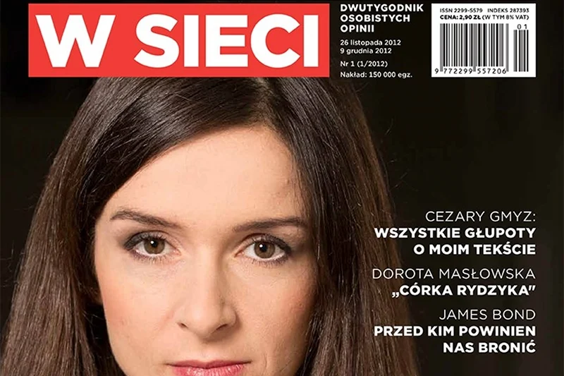 Fragment okładki pierwszego numeru "wSieci"