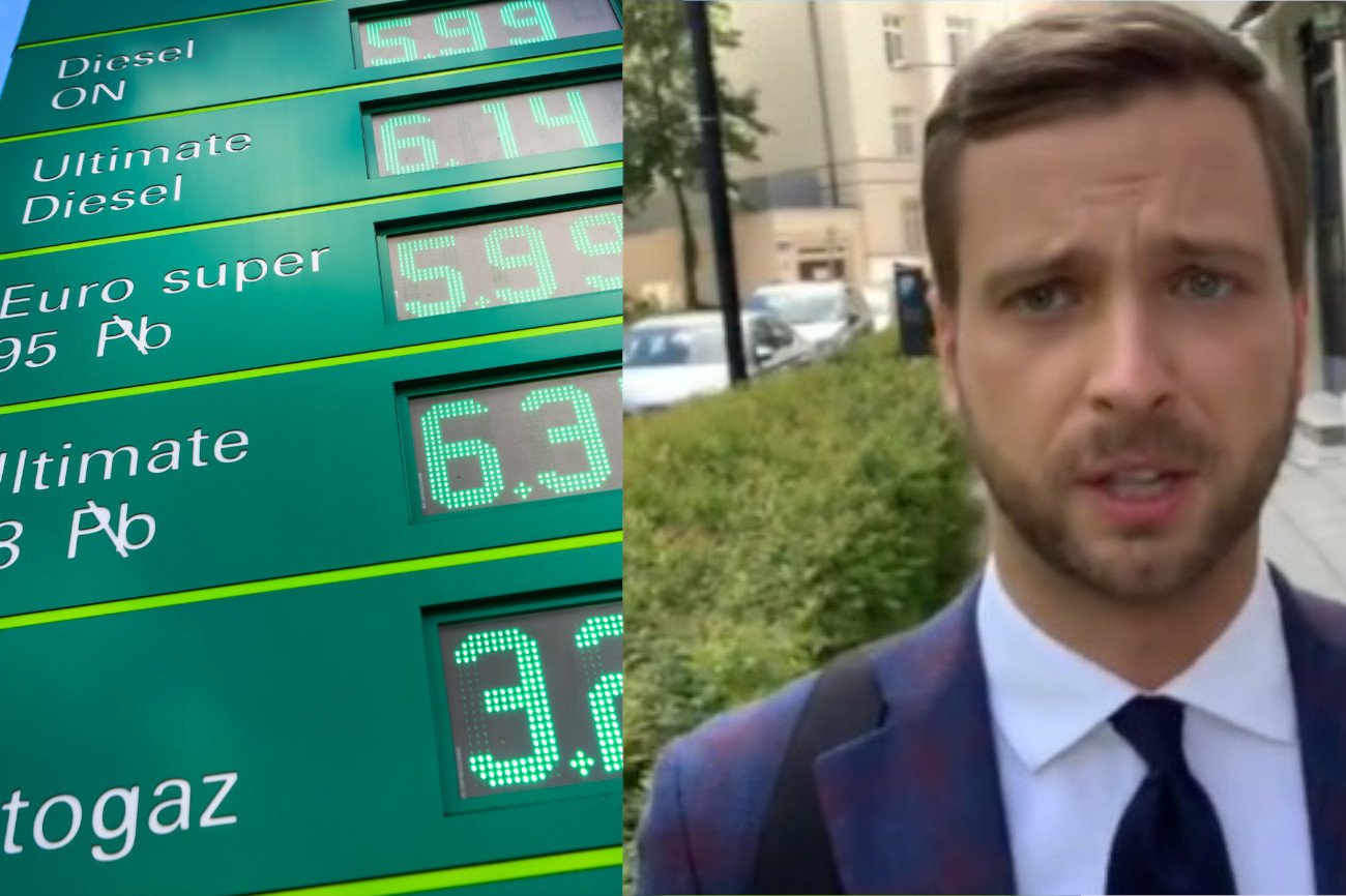 Radomir Wit komicznie podsumował drożyznę na stacjach paliw.