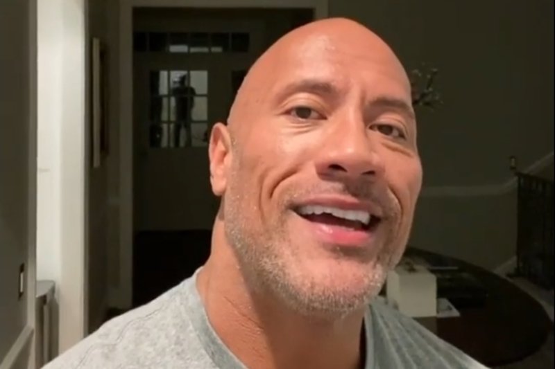 The Rock udostępnił uroczy fotomontaż.