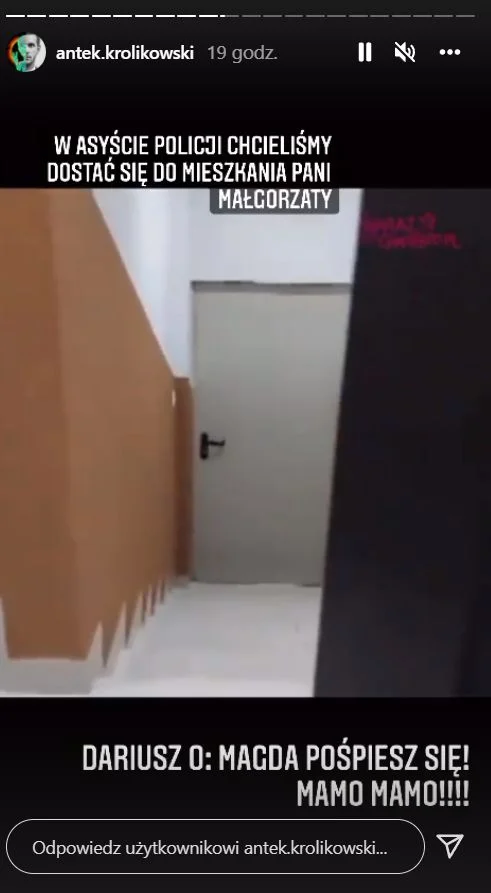 Królikowski pokazał nagrania ojca Joanny Opozdy.