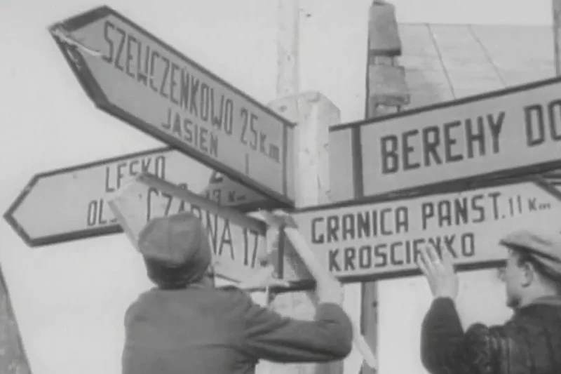 Stalinowskie wysiedlenia znad Bugu i z Bieszczadów – zapomniana "akcja H-T". Zdjęcie pochodzi z "Kroniki Filmowej" z 1951 r.