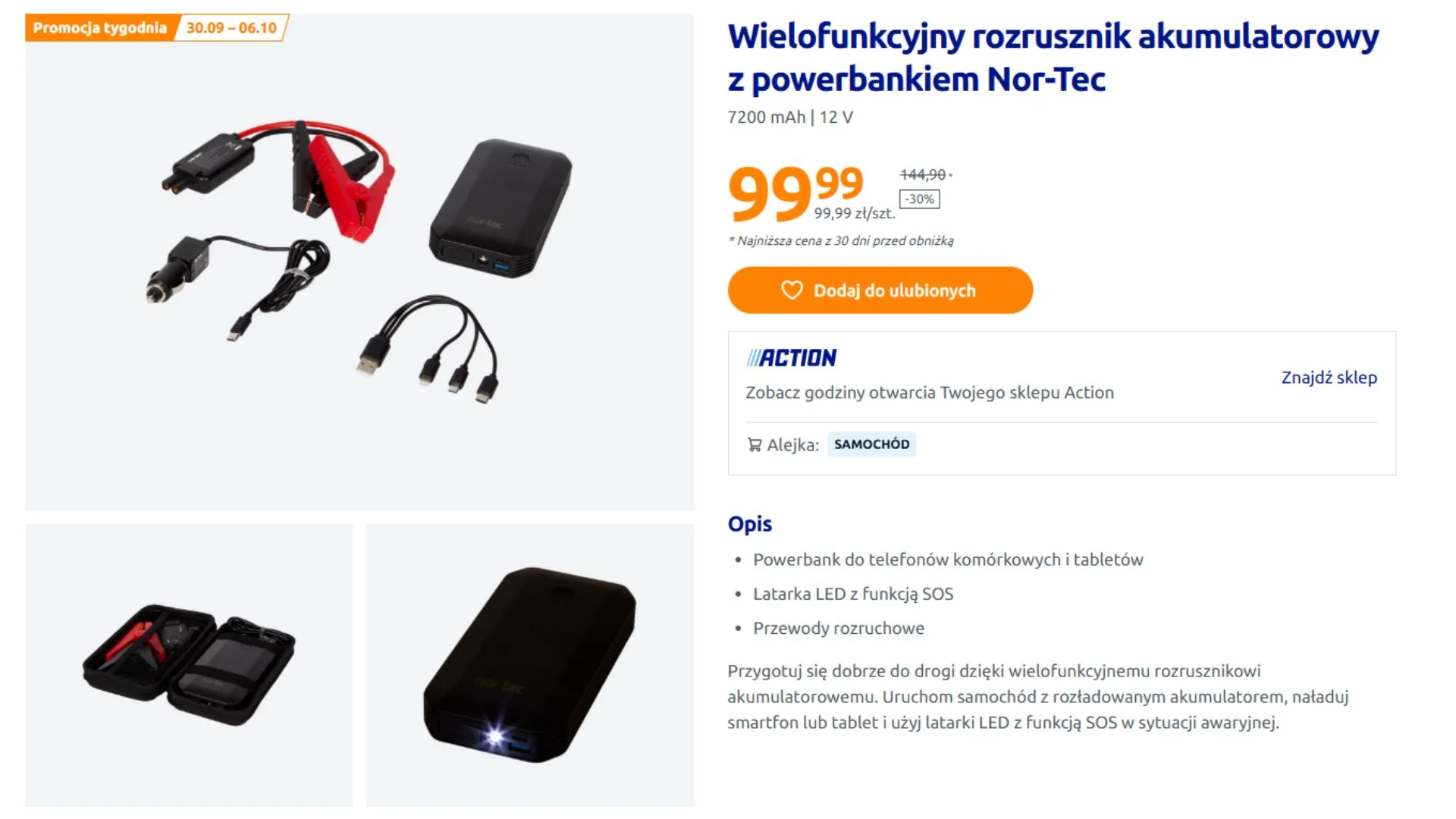 Action ma w promocji za 99 zł. Zawsze szkoda na niego kasy, dopóki nie chwyci mróz