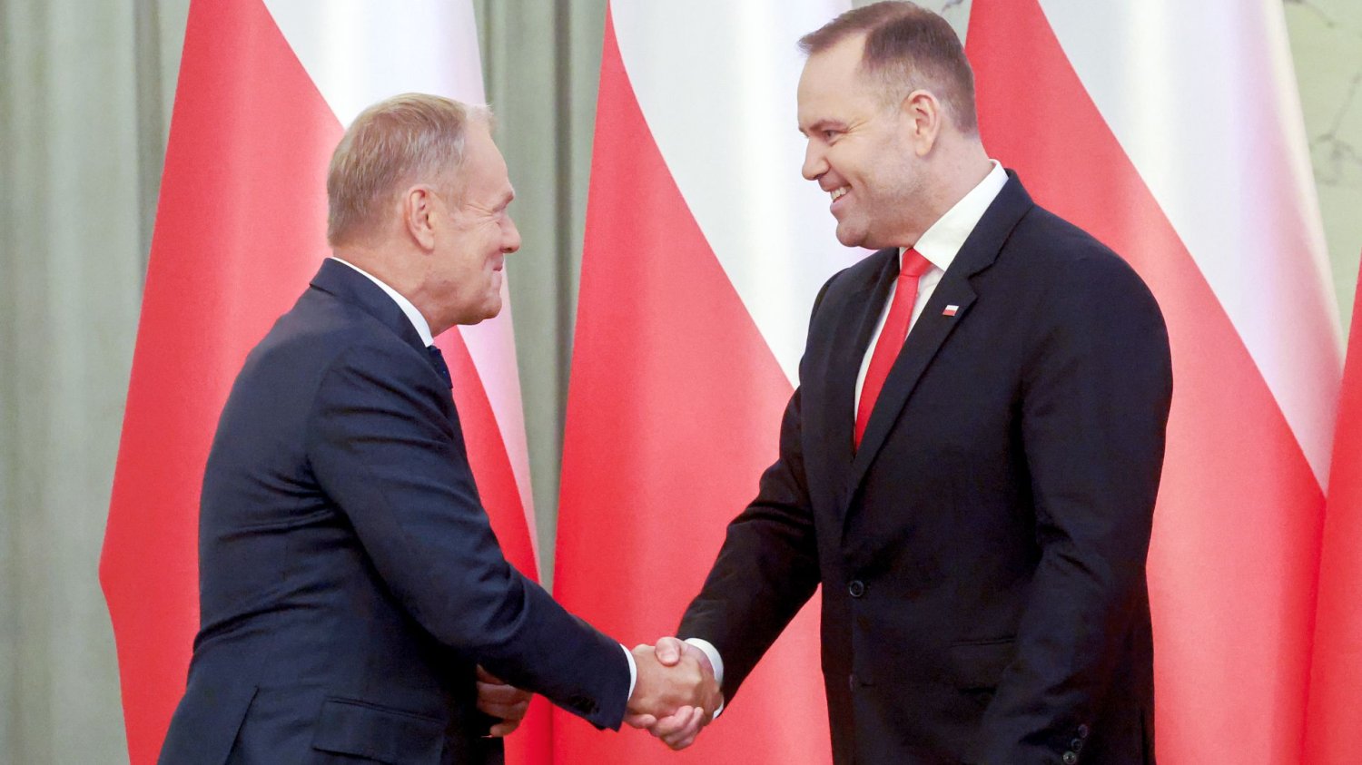 Donald Tusk i Karol Nawrocki