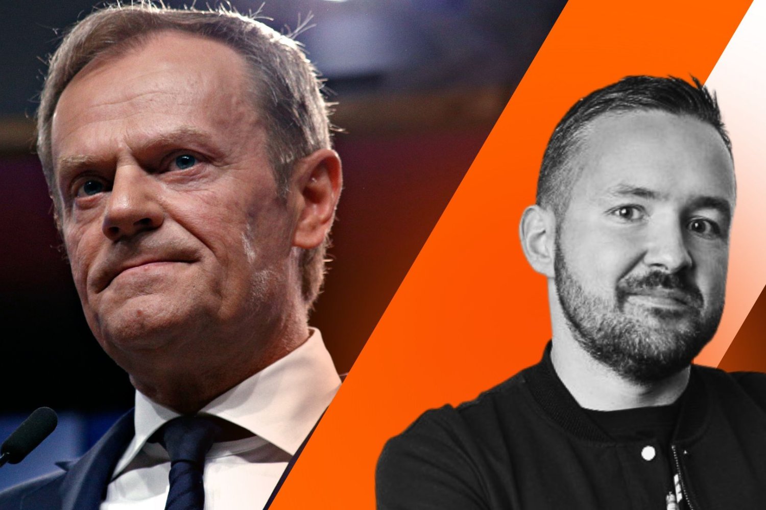 Donald Tusk i Maciej Bąk
