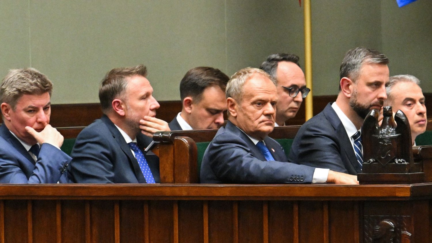 Donald Tusk i ministrowie w Sejmie
