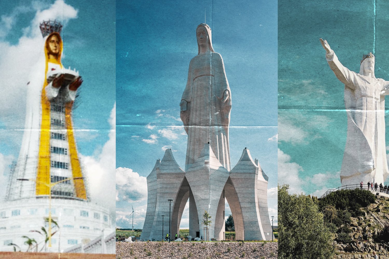 gigantycznie pomniki religijne