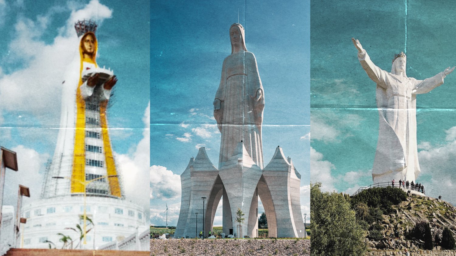 gigantycznie pomniki religijne