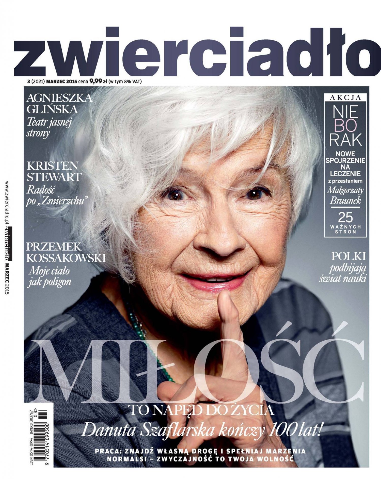 Marcowa okładka magazynu Zwierciadło, fot. Marlena Bielińska/MOVE