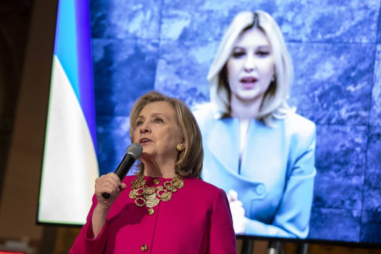 Ołena Zełenska odebrała nagrodę z rąk Hillary Clinton