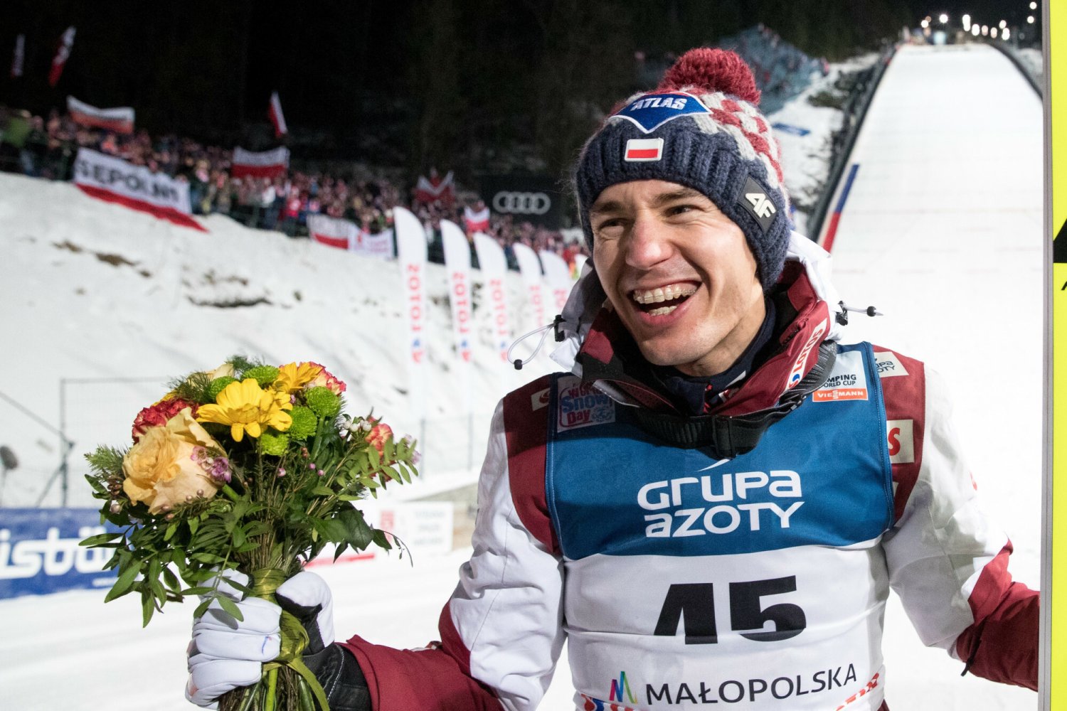 Kamil Stoch zażartował przed kamerami TVP Sport z Polskiego Ładu, i to jak zażartował