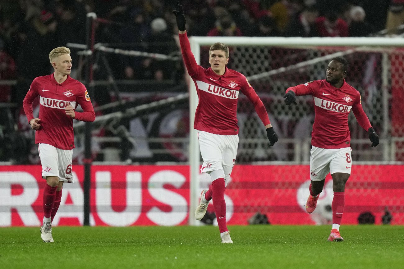 Aleksandr Sobolew zdobył dwa gole dla Spartaka, dając swojej drużynie cenne zwycięstwo nad Napoli w Lidze Europy.