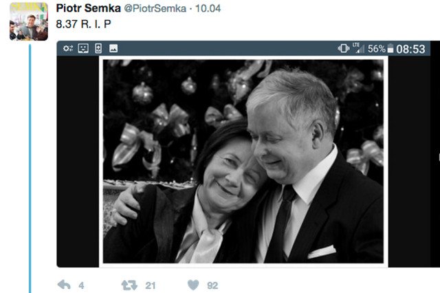 Wpadka Semki na Twitterze.