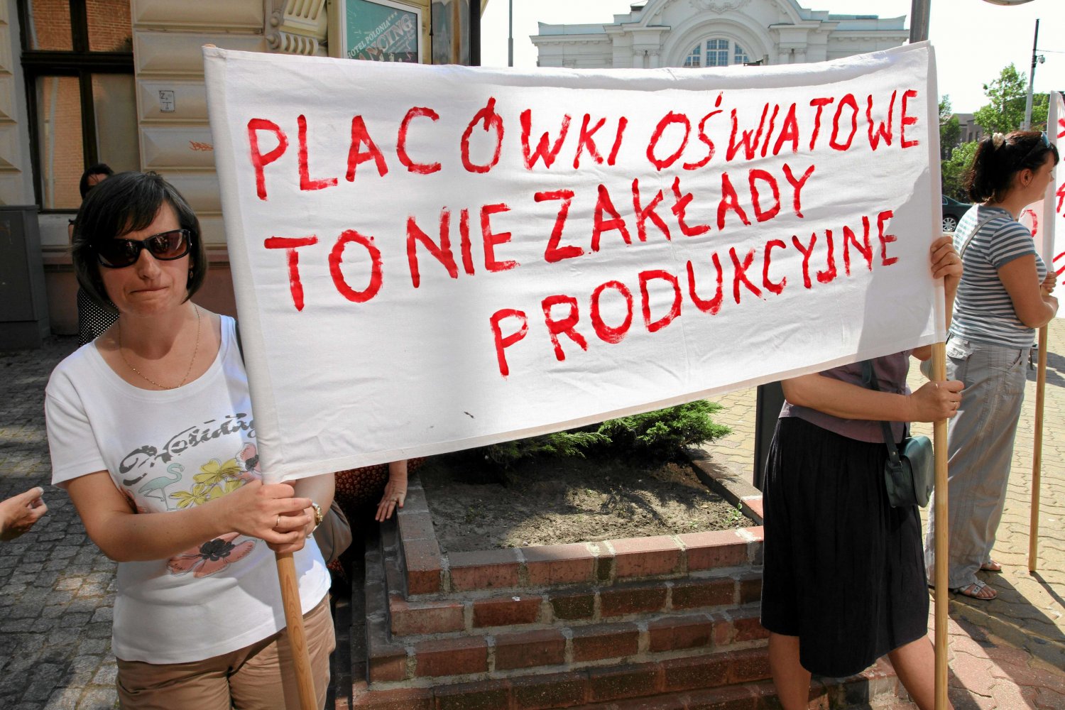 Protest nauczycieli przeciwko reformom MEN
