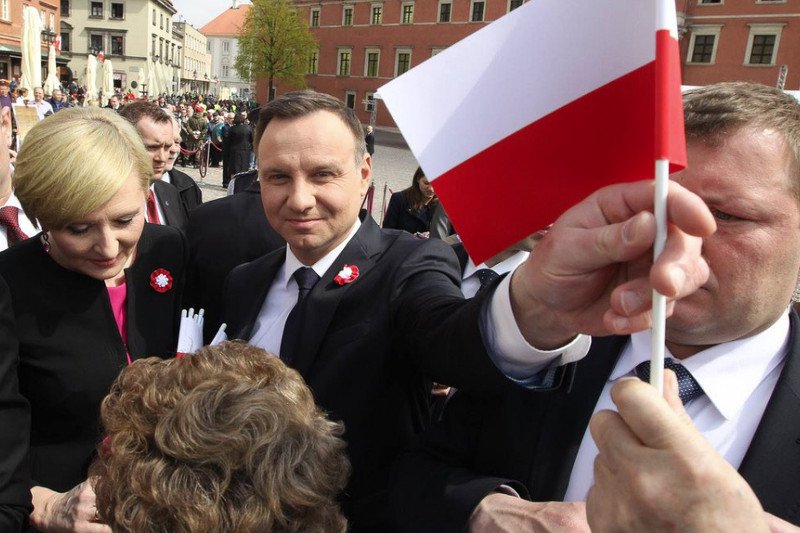 Prezydent Andrzej Duda podczas Dnia Polonii i Polaków za Granicą.
