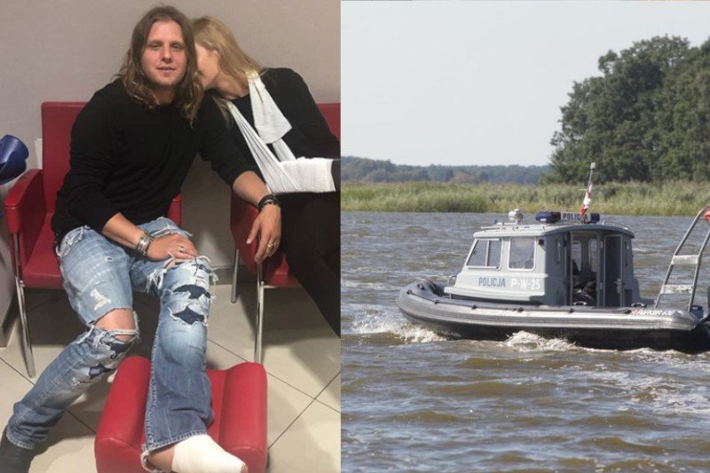 Piotr Woźniak-Starak jeszcze w lipcu miał nogę w gipsie.