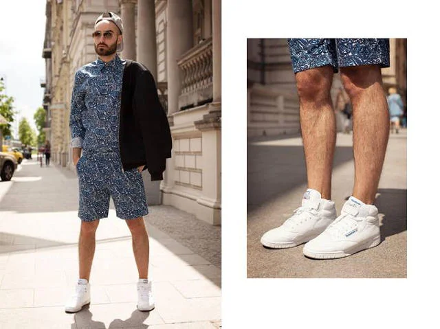 Jeden z uczestników akcji Hush x Reebok.