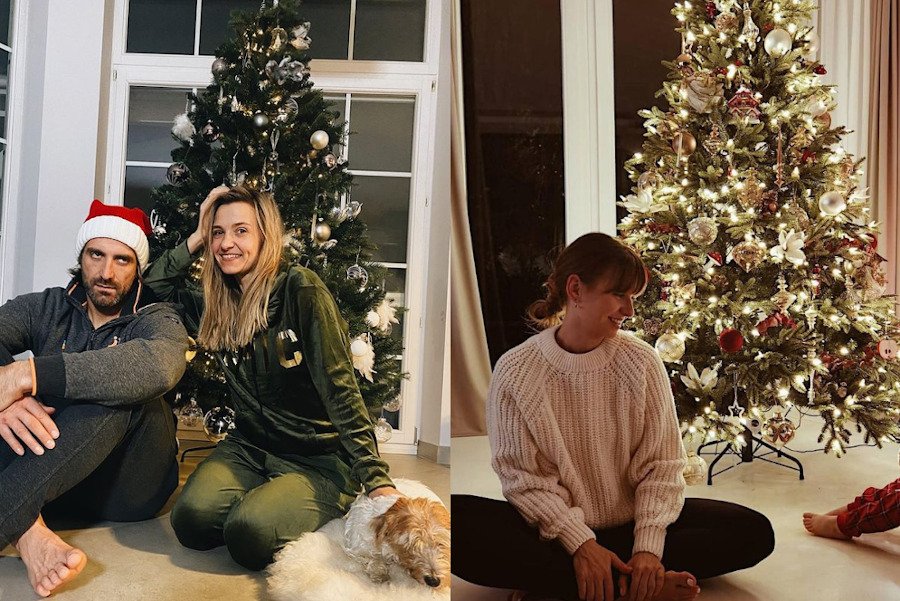 Choinki pojawiły się już w domach Joanny Koroniewskiej-Dowbor i Macieja Dowbora oraz Anny i Roberta Lewandowskich