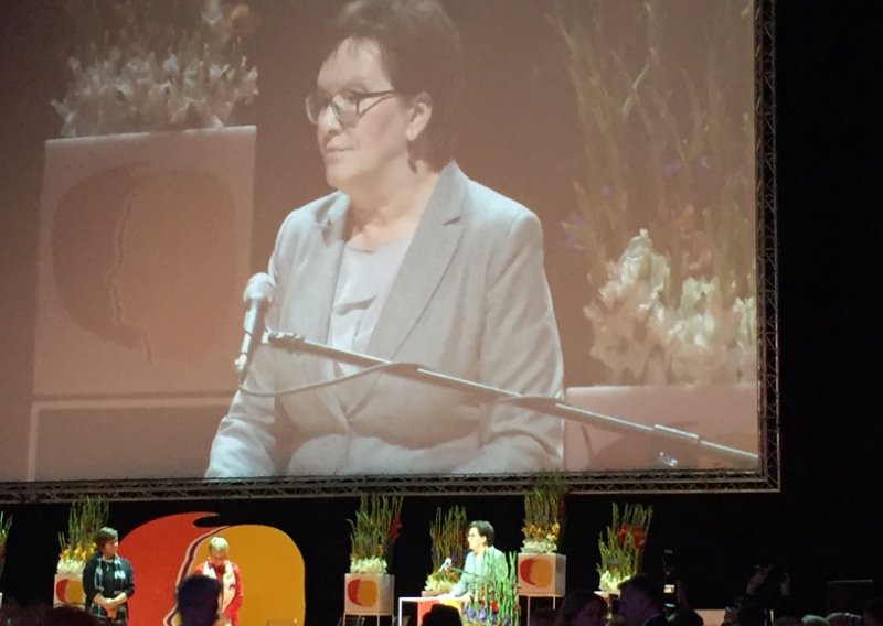 Premier Ewa Kopacz na otwarciu VII Kongresu Kobiet.