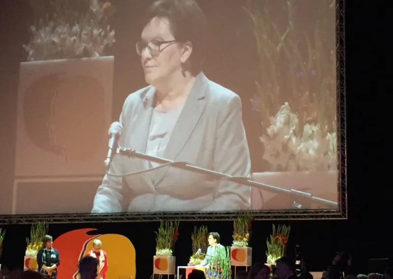 Premier Ewa Kopacz na otwarciu VII Kongresu Kobiet.