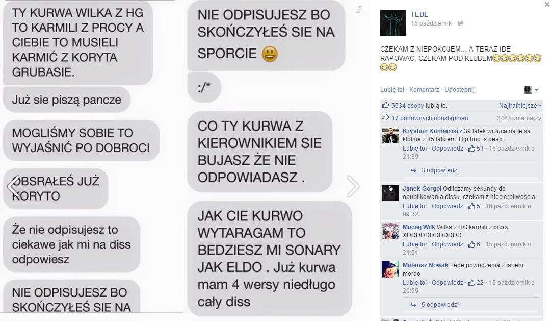 Tak z hejterami radzi sobie raper.