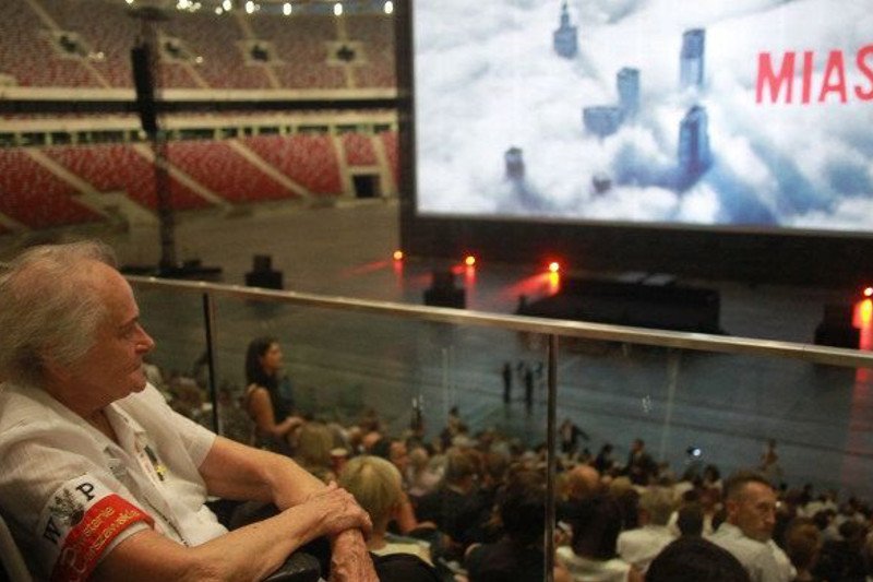 Warszawa, Stadion Narodowy. Specjalna projekcja filmu Jana Komasy Miasto 44.
