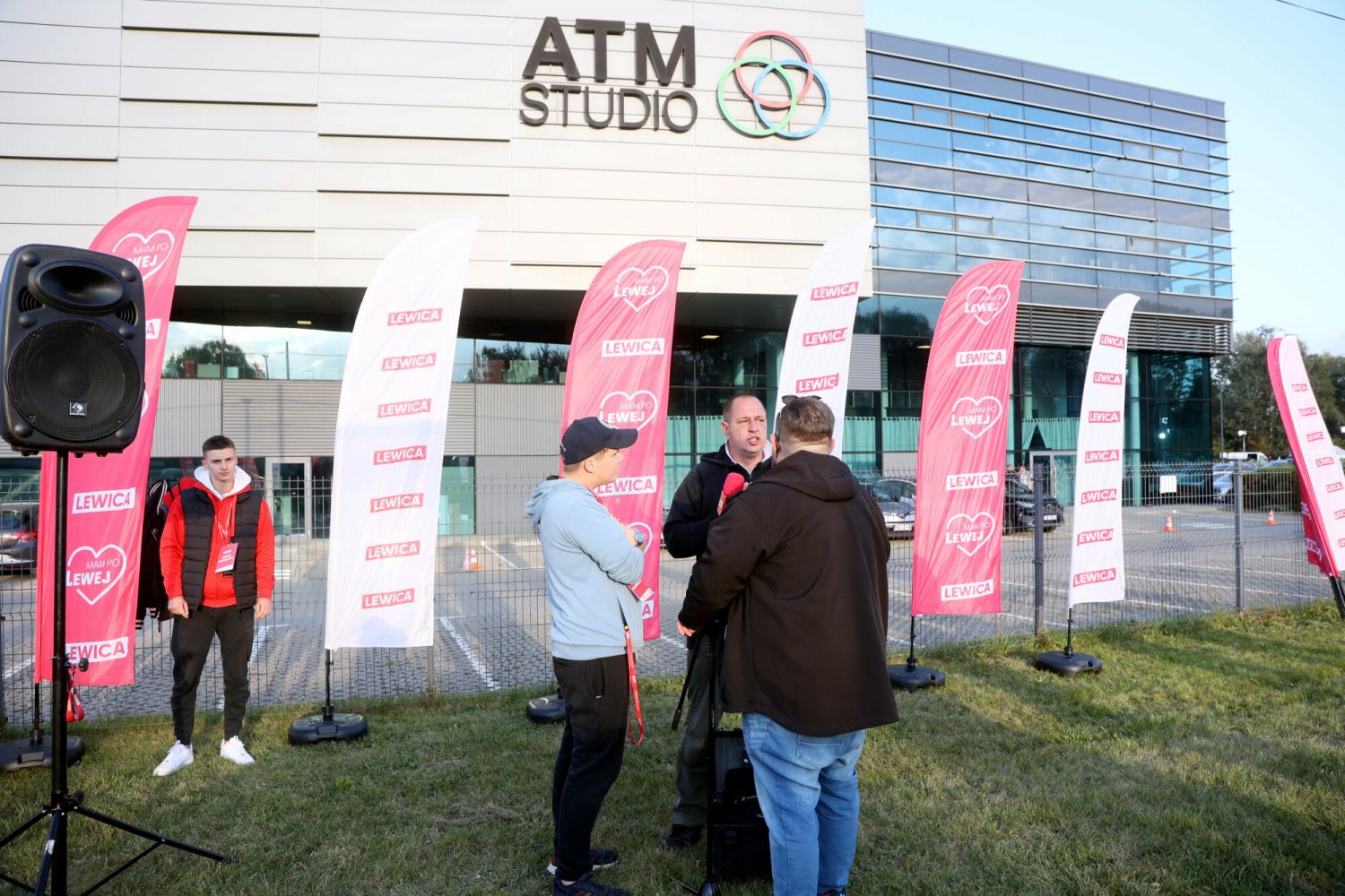 Studio ATM przy Wale Miedzeszyńskim. To tu odbędzie się debata wyborcza, w której wezmą udział między innymi Donald Tusk i Mateusz Morawiecki.