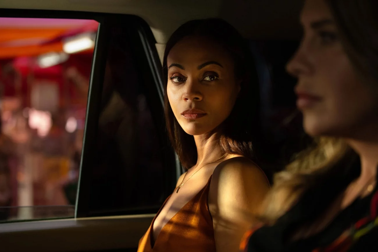 Zoe Saldaña i Karla Sofía Gascón w filmie "Emilia Perez"