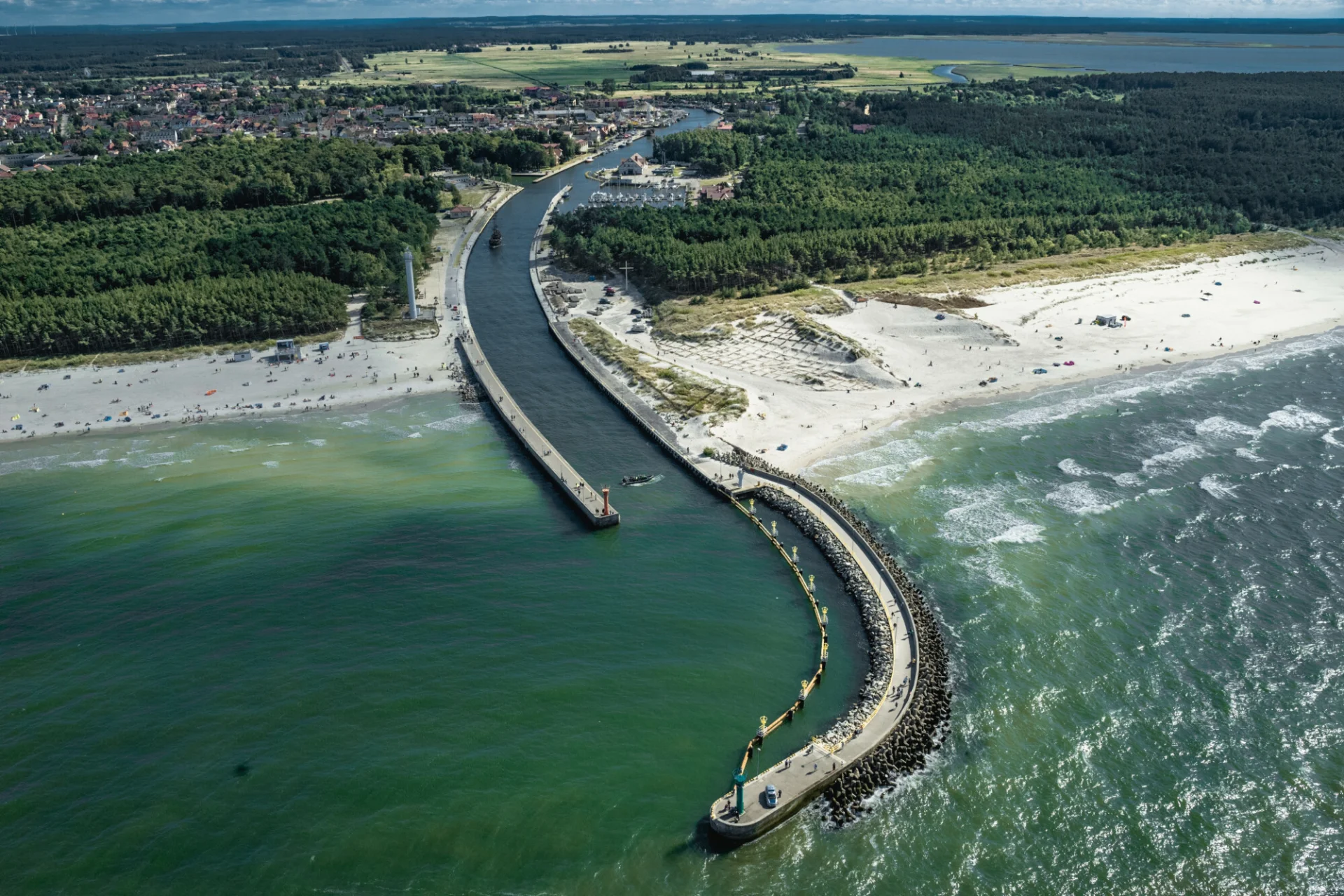 Plaże w Łebie.