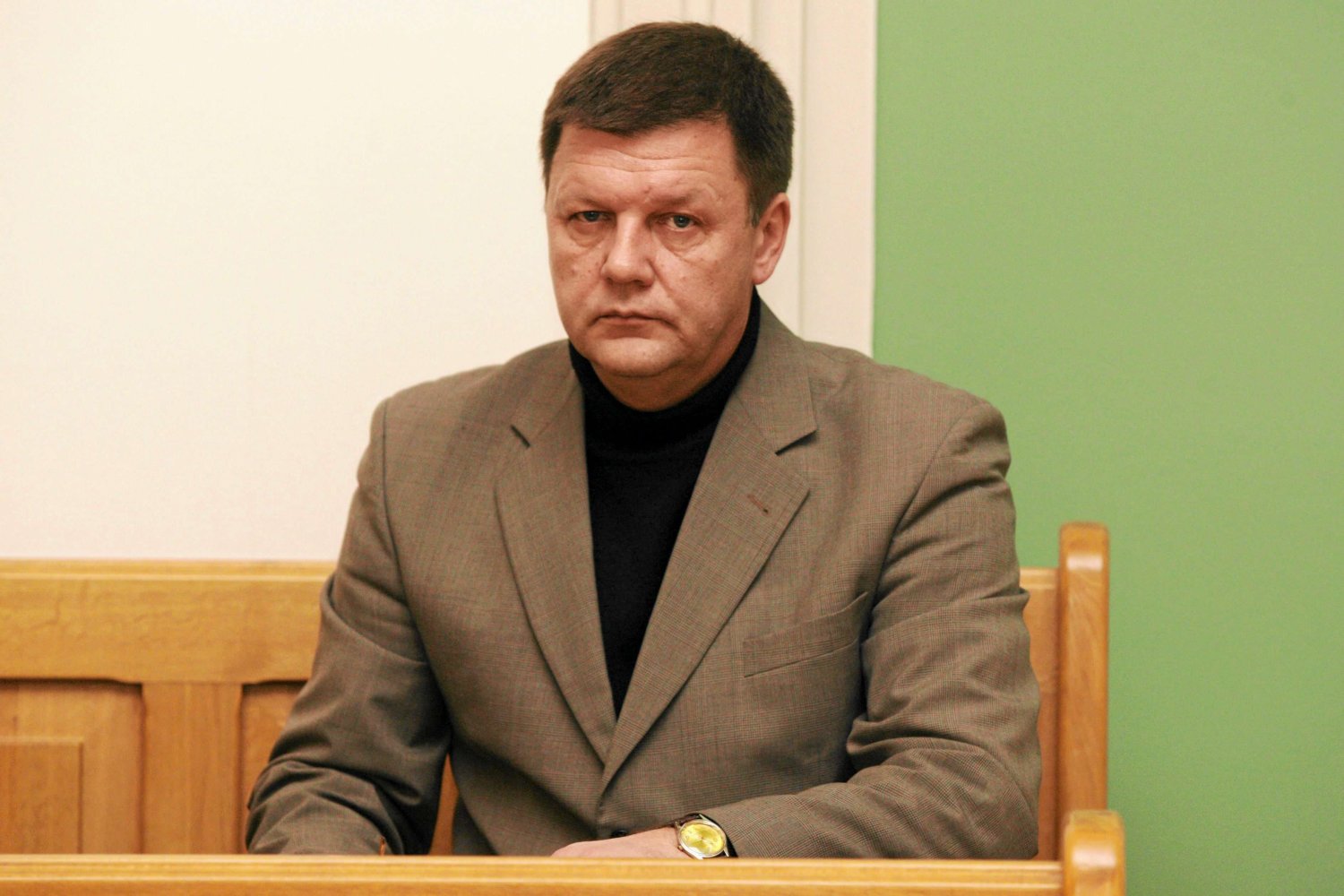 Krzysztof Grzegorek podczas ogłaszania wyroku.