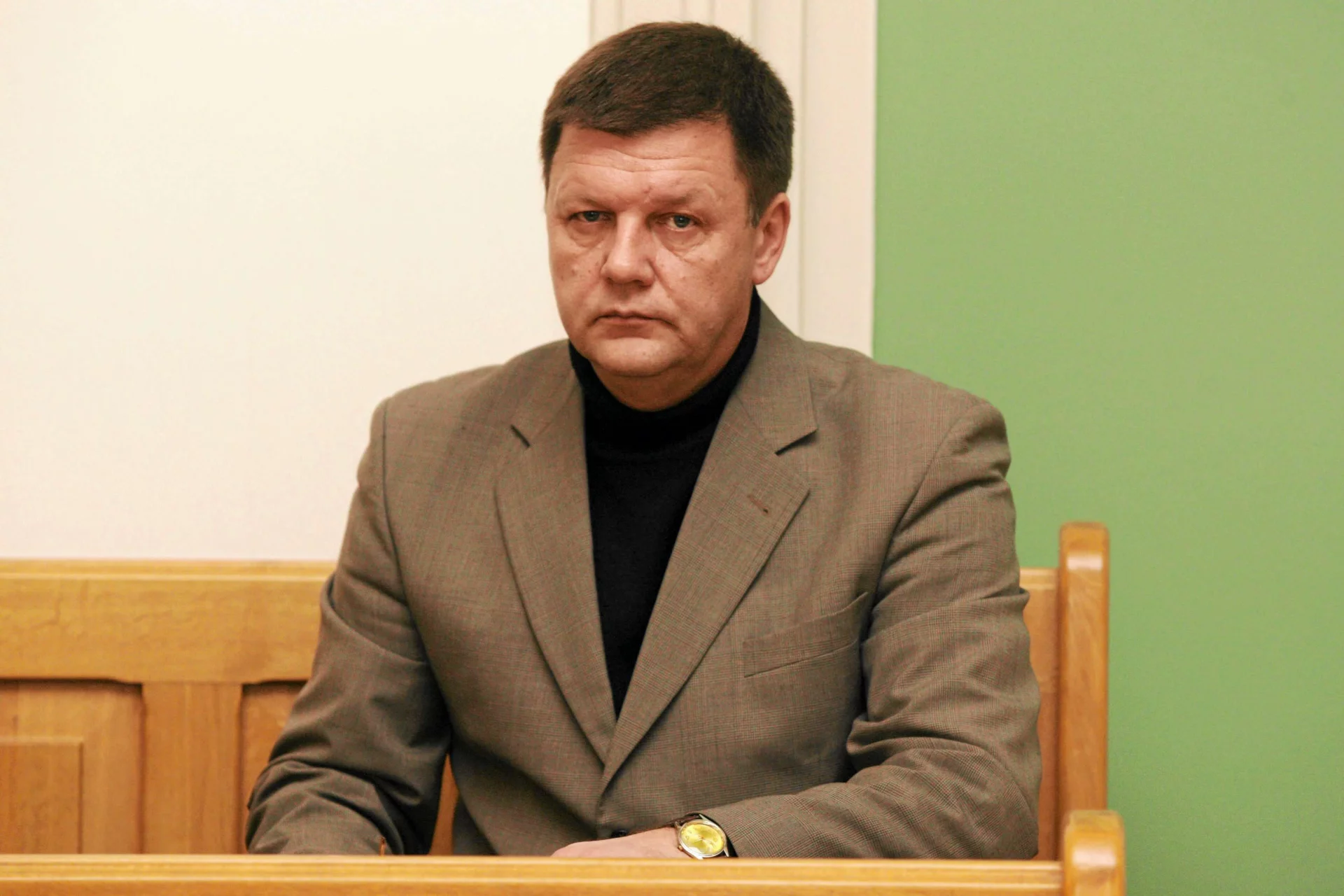 Krzysztof Grzegorek podczas ogłaszania wyroku.