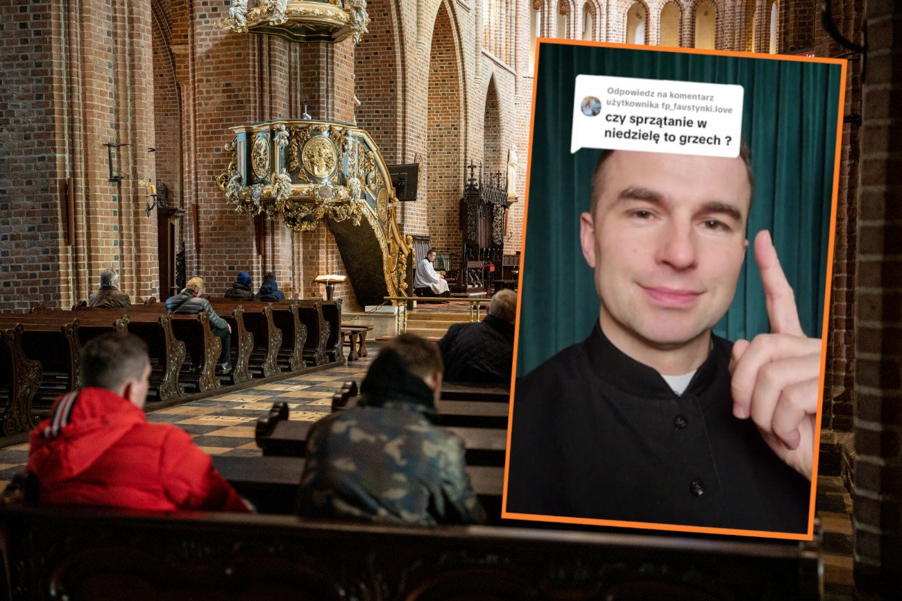 Czy można sprzątać w niedzielę? Odpowiedź księdza z TikToka oburzyła sieć