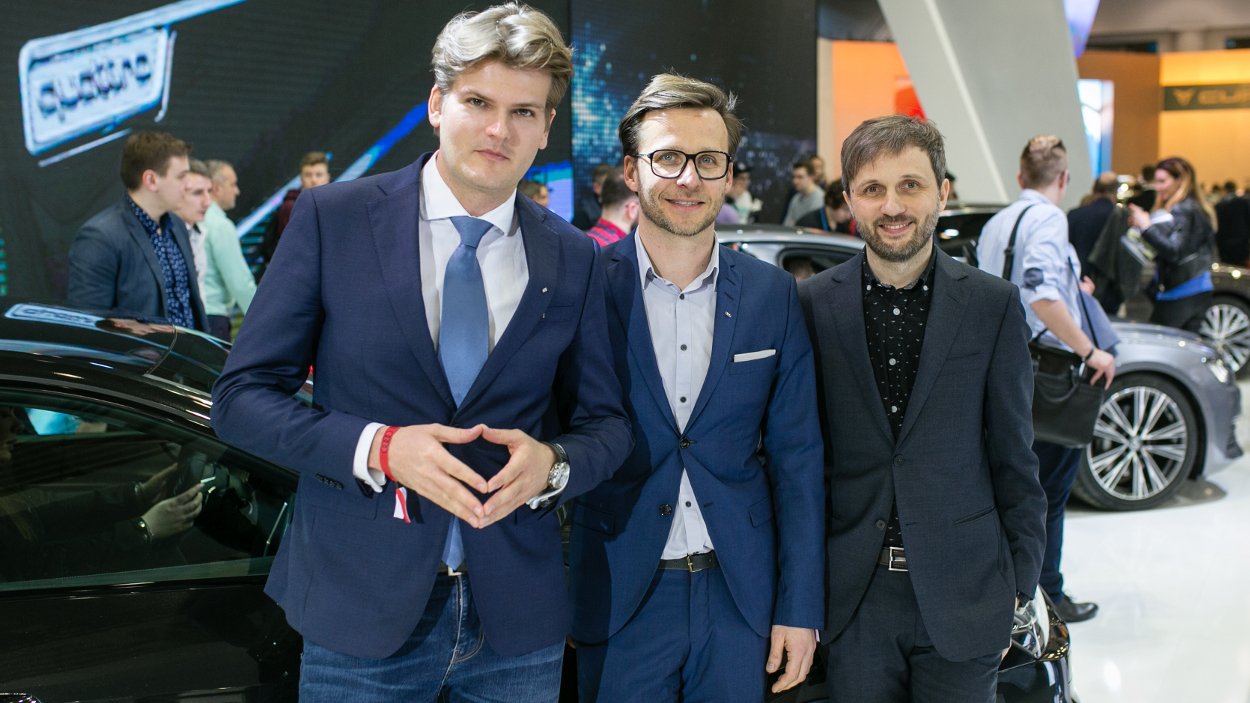 Od lewej Kamil Łabanowicz, Bogusław Paruch i Parys Cybulski. Cała trójka to styliści na co dzień pracujący w Audi.