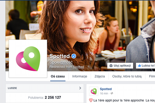 Znikają polskie fanpage'e z nazwą "spotted".