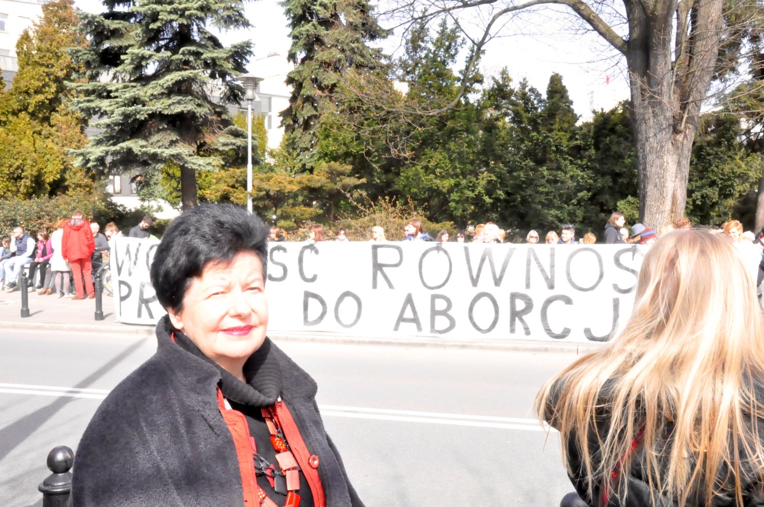 Demonstracja przeciw zakazowi aborcji