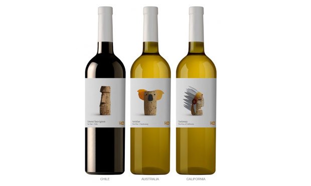 Etykiety zaprojektowane przez Lavernia &Cienfuegos dla blegijskiej sieci supermarketów Delhaze.