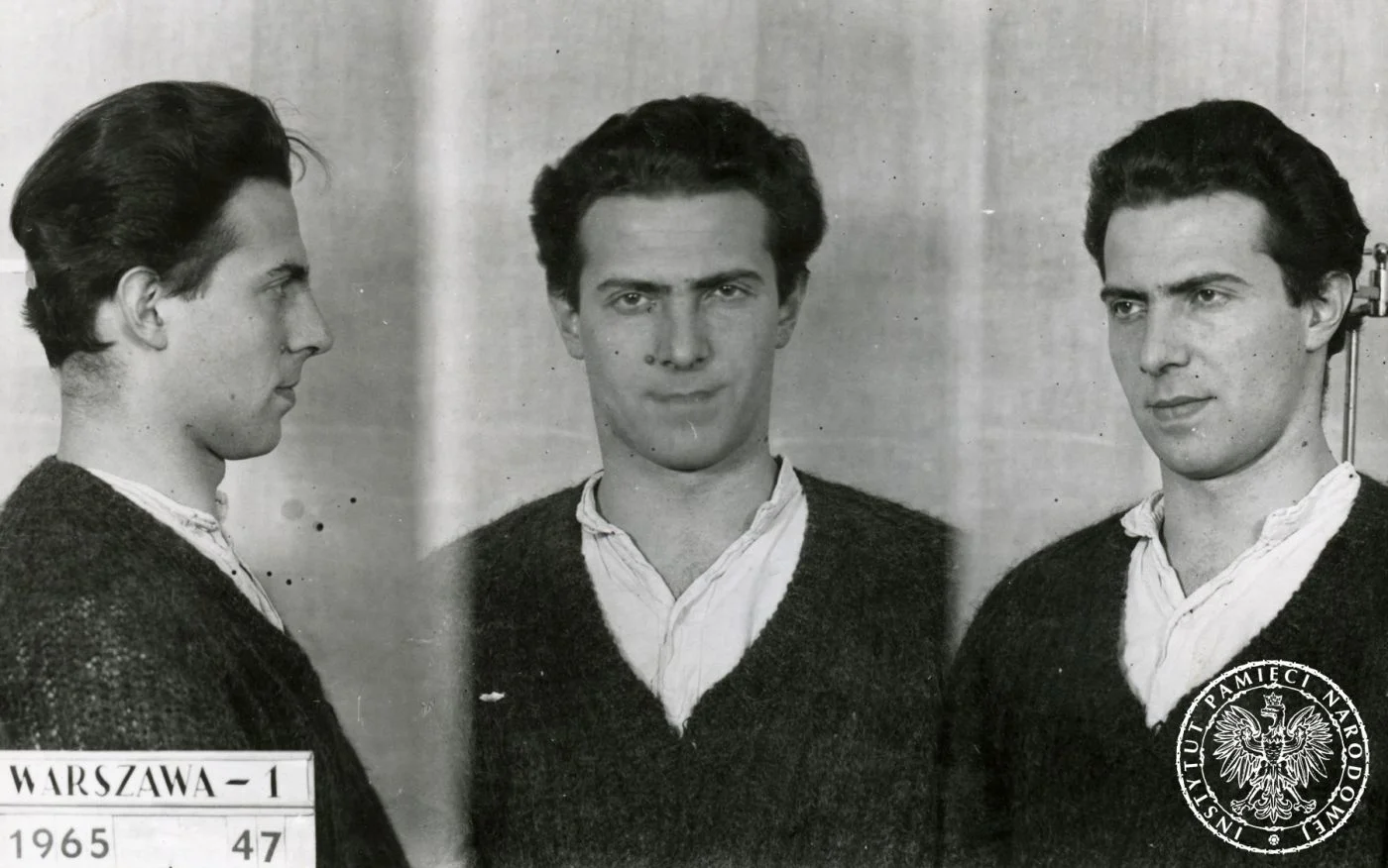 Karol Modzelewski zatrzymany za działalność opozycyjną w 1965 r.