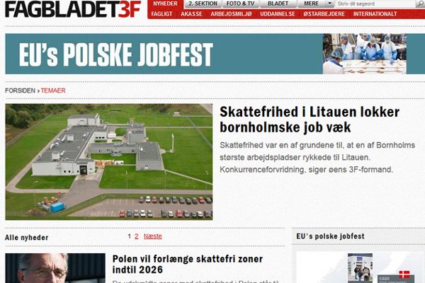 Związkowcy i politycy w Danii alarmują, że Polacy zabierają pracę Duńczykom