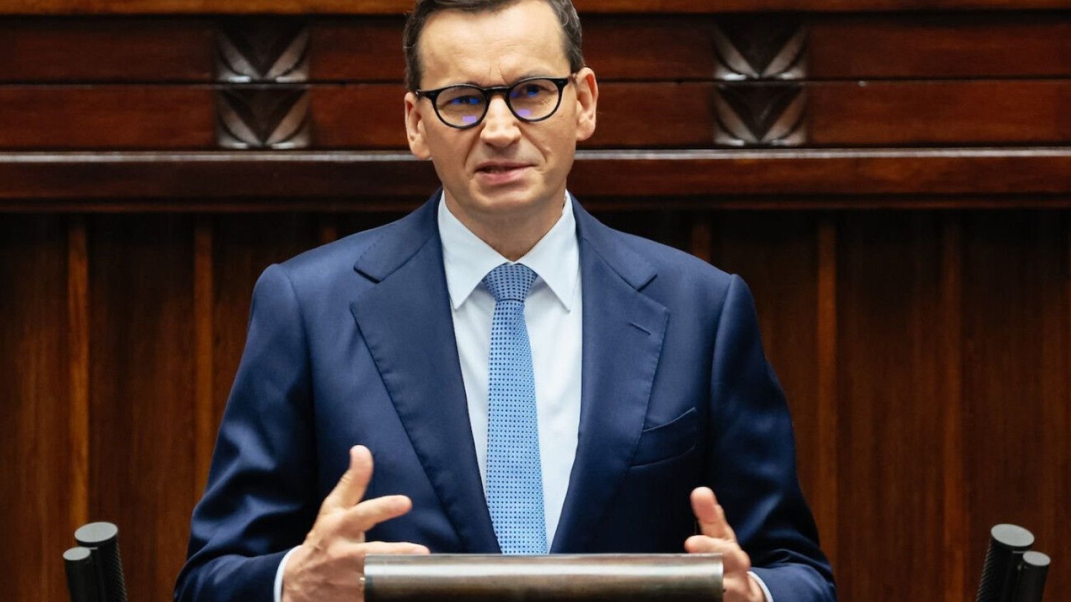 Morawiecki w Sejmie o migrantach Mateusz Morawiecki w Sejmie
