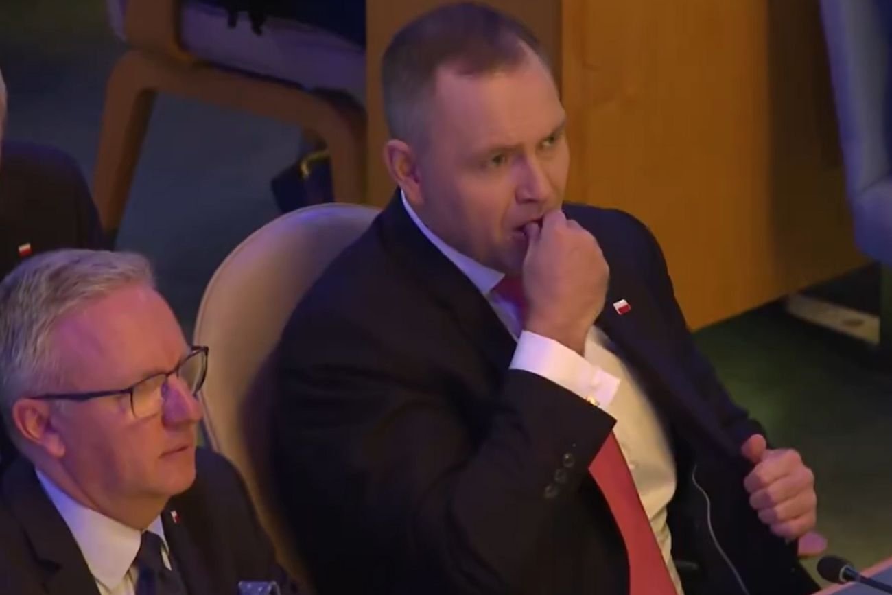 Zrobił to choćby w ONZ! Kamery przyłapały prezydenta i wszystko się nagrało