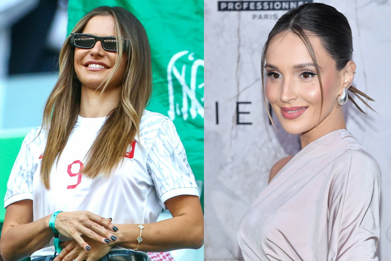 Marina Łuczenko-Szczęsna kibicowała mężowi w towarzystwie Joanny Kurskiej.