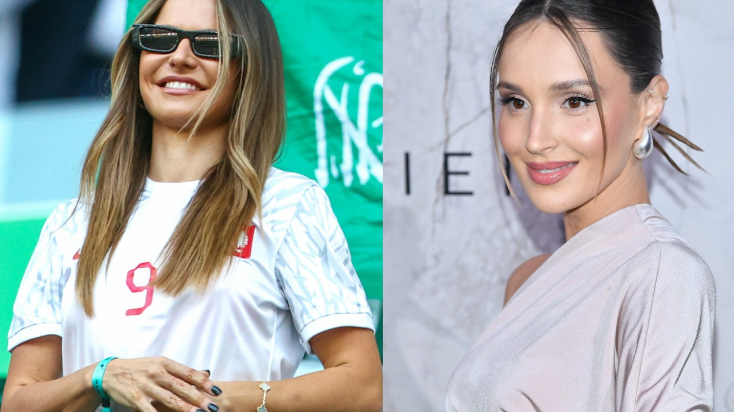 Marina Łuczenko-Szczęsna kibicowała mężowi w towarzystwie Joanny Kurskiej.