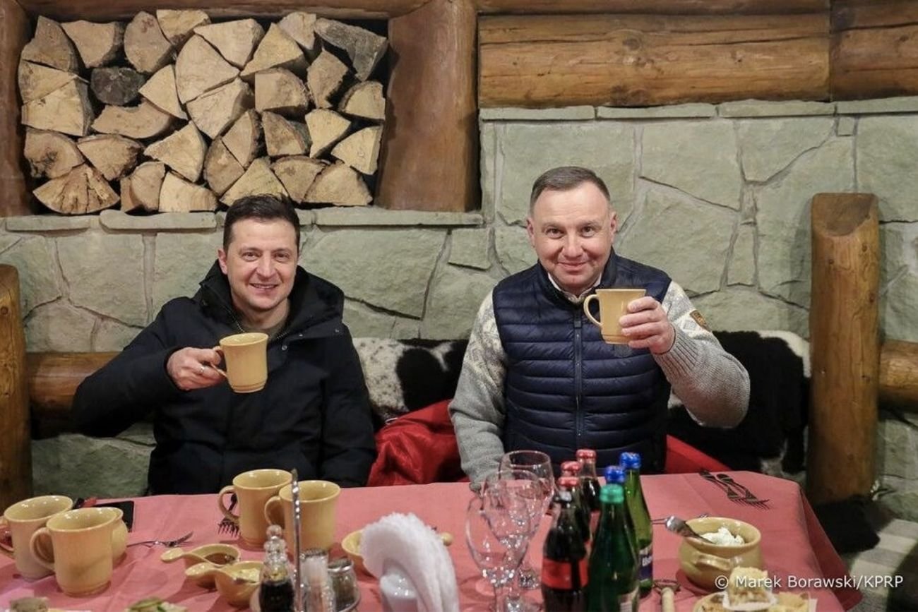 Wołodymyr Zełenski i Andrzej Duda.