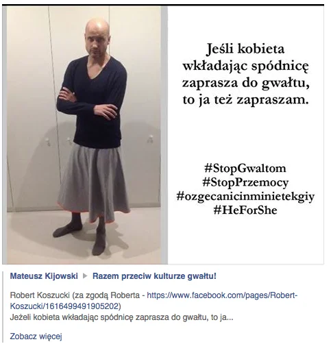 Profil "Razem przeciw kulturze gwałtu" polubiło już blisko 2 tysiące osób.