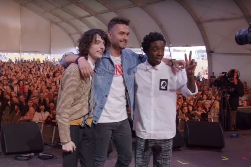 Aktorzy pojawili się na Open'er Festivalu.