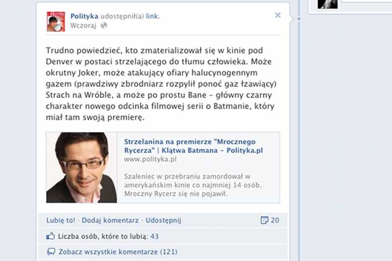 Bartek Chaciński wywołał burzę na Facebooku